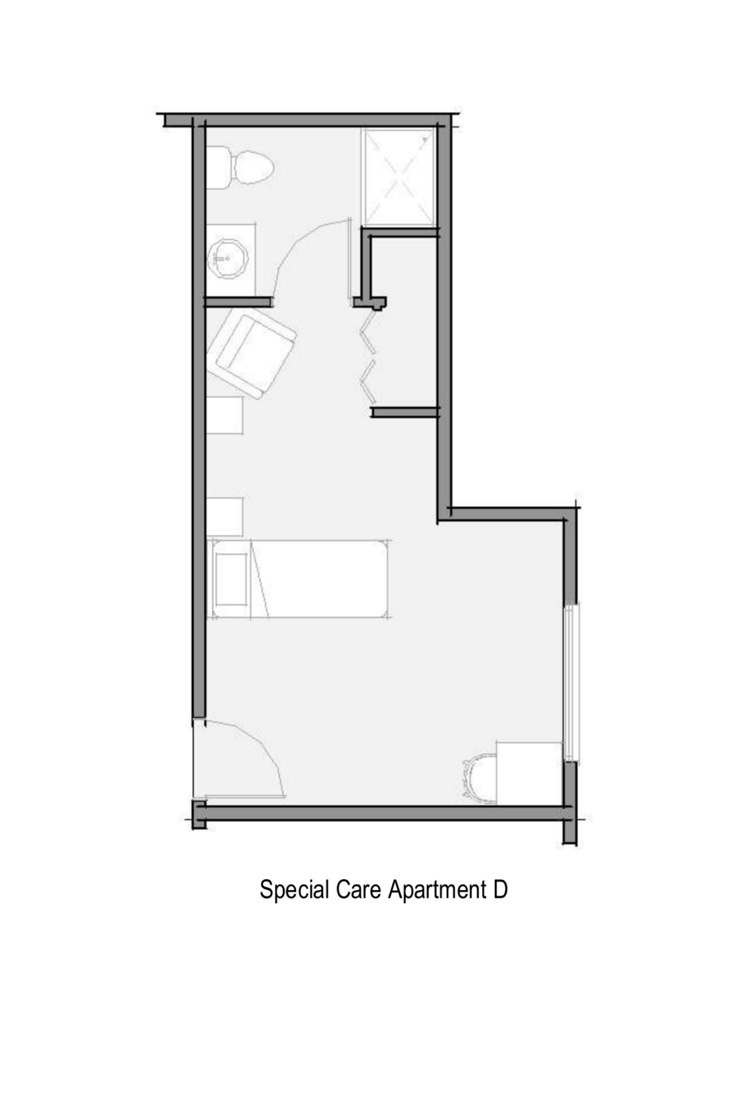 Lynden Floorplan Special Care Apartment 4