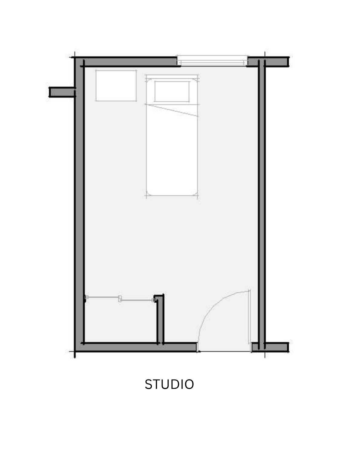 Vineyard Park Cottages University Place studio floor plan