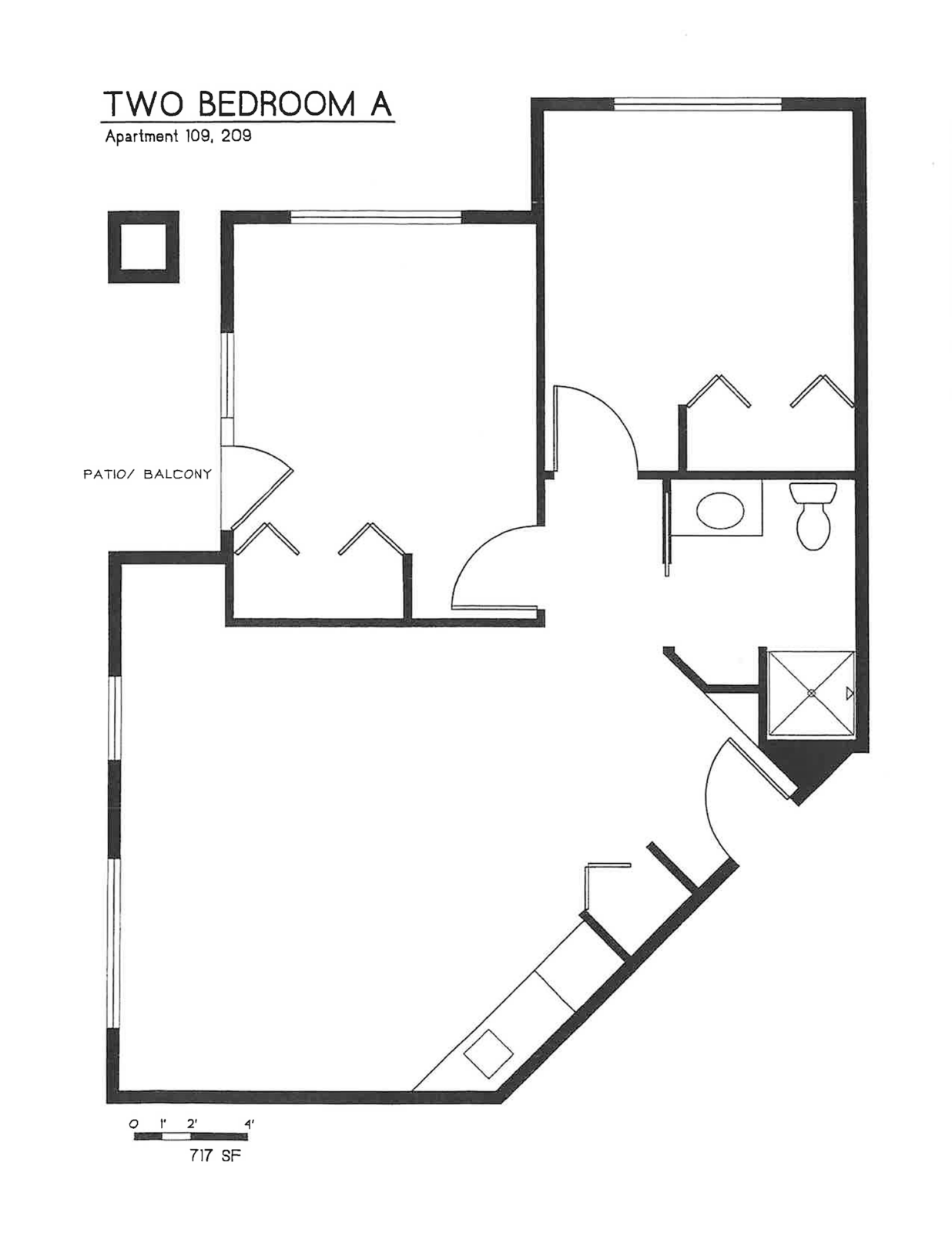 Two Bedroom Floor Plan
